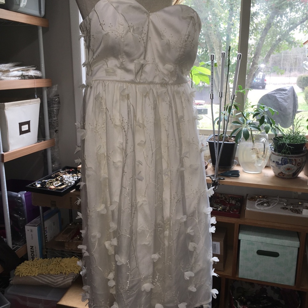 Geade Glamorous Off White Formal Dress